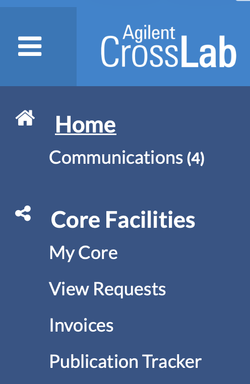 Three bar menu